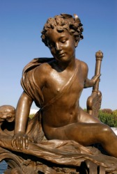 A statue of Nereid. A statue of Nereid.