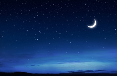 The starry night sky. The starry night sky.