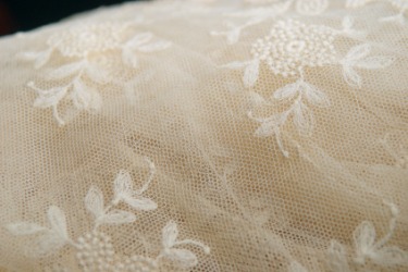 Off-white lace. Off-white lace.