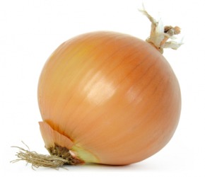 A single yellow onion. A single yellow onion.