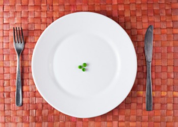 A paltry serving of peas. A paltry serving of peas.