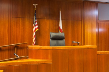Wood paneling in a courtroom. Wood paneling in a courtroom.