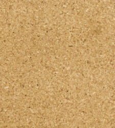 A piece of particleboard. A piece of particleboard.
