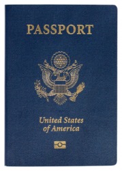 A United States passport. A United States passport.