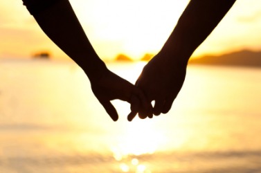 Two hands joined together. Two hands joined together.