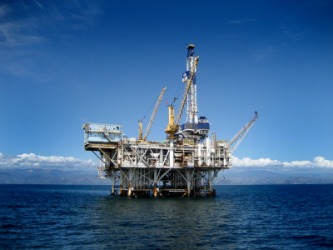 An offshore oil rig. An offshore oil rig.