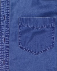 A patch pocket on a shirt. A patch pocket on a shirt.