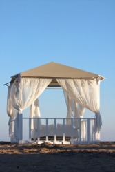 A pavilion on the beach. A pavilion on the beach.