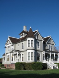 An example of Queen Anne architecture in California. An example of Queen Anne architecture in California.
