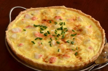 Homemade crab quiche. Homemade crab quiche.