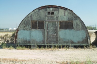 A rustic Quonset hut. A rustic Quonset hut.