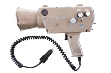 A radar gun. A radar gun.