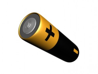 A battery that stores electrical charge. A battery that stores electrical charge.
