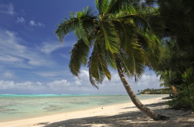 A beach on Rarotonga. A beach on Rarotonga.