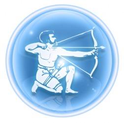 The symbol for Sagittarius. The symbol for Sagittarius.