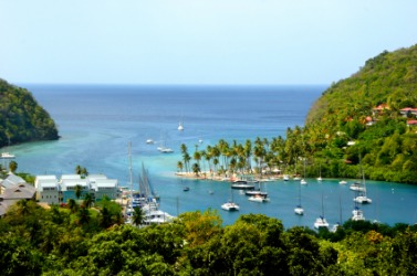 A beautiful view on Saint Lucia. A beautiful view on Saint Lucia.