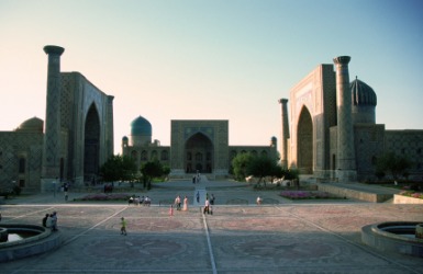 Registan Square in Samarkand. Registan Square in Samarkand.