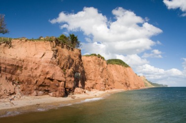 Sandstone cliffs. Sandstone cliffs.