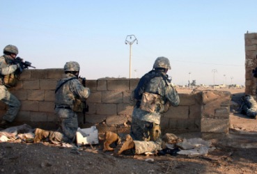 A war scene. A war scene.