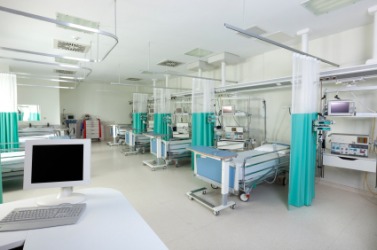 A ward in a hospital. A ward in a hospital.