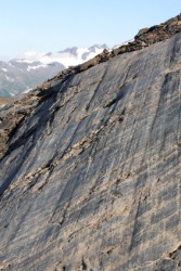 Bedrock exposed by a glacier. Bedrock exposed by a glacier.