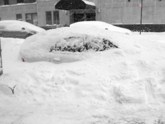 Weather-bound cars. Weather-bound cars.