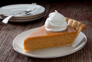 A wedge of pie. A wedge of pie.