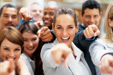 They're all pointing at you! They're all pointing at you!