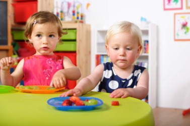 Two young children. Two young children.