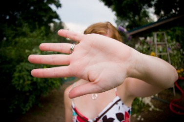 This person is very camera shy. This person is very camera shy.