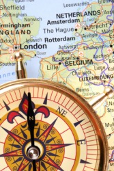 The location of Belgium on a map. The location of Belgium on a map.
