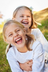 The laughter of children. The laughter of children.