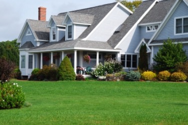 A well tended lawn. A well tended lawn.
