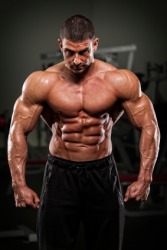 This man might be macho. This man might be macho.