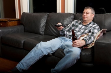 This man is sedentary. This man is sedentary.