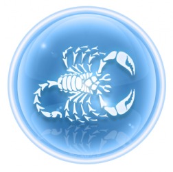 The icon for astrological sign Scorpio. The icon for astrological sign Scorpio.