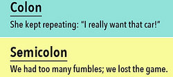 Examples Of Colons And Semicolons In Sentences