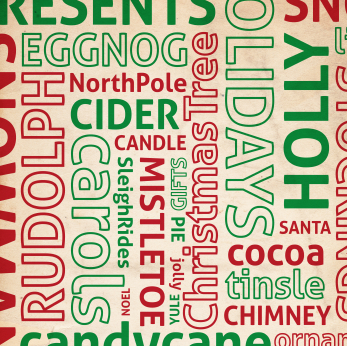 christmas words scramble