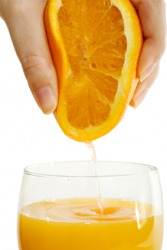 Extracting Juice From An Orange Extracting Juice From An Orange
