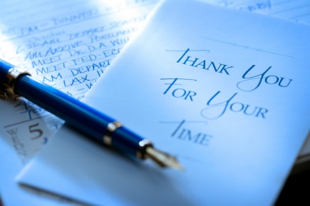 Say Thanks with a Note or Card